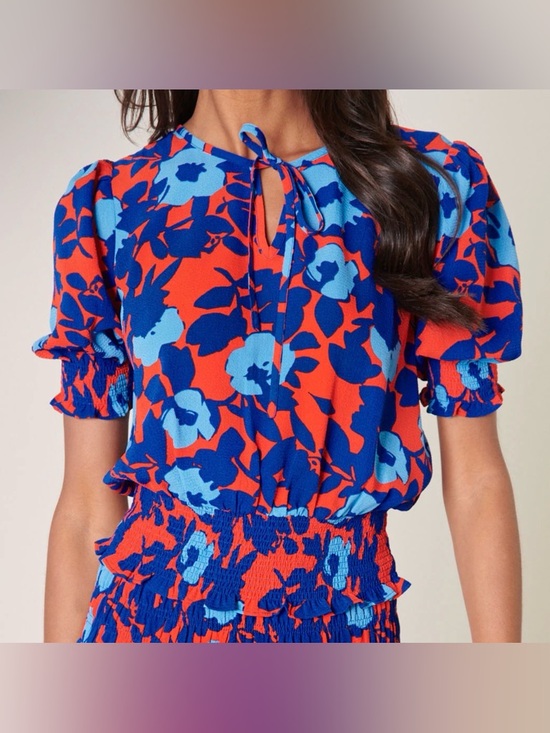 Sugarlips Tops - SUGARLIPS Matador Floral Eclipse Smocked Top NWT